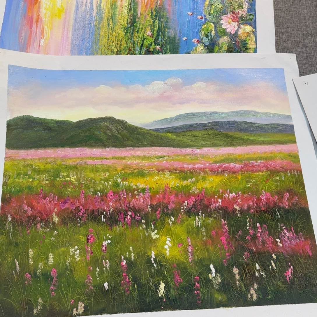 油画好的我真的好想你的样子