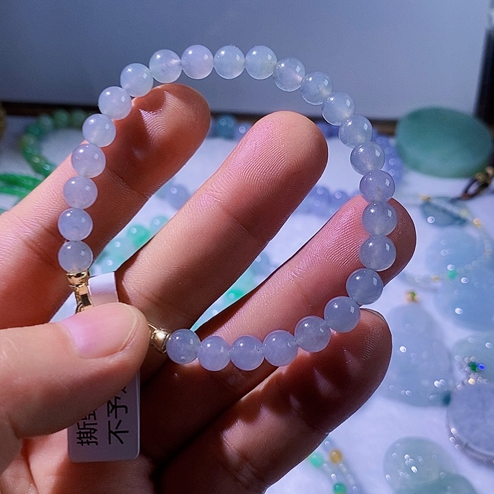 定制翡翠未镶嵌卡7天然缅甸翡翠A货