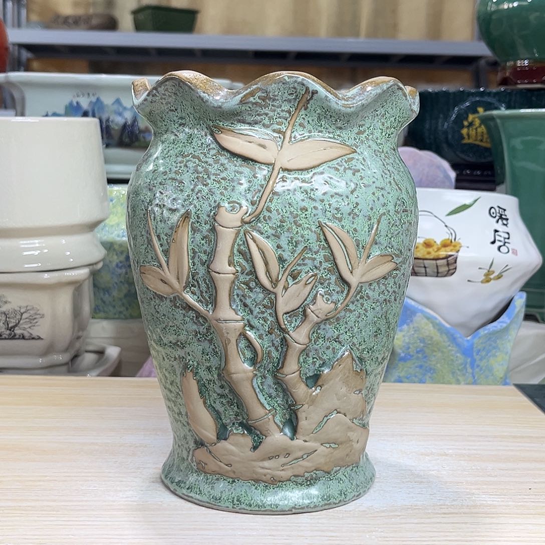 陶瓷绿植多肉微瑕花盆外口径：13*21