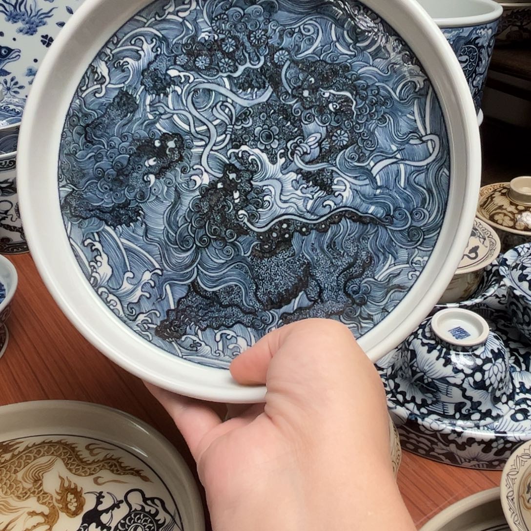 微瑕元青花重工壶承