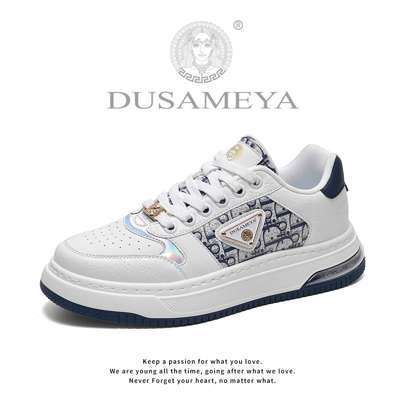 DUSAMEYA/杜莎米娅秋冬款透气男士轻奢时尚潮鞋百搭运动鞋D6800