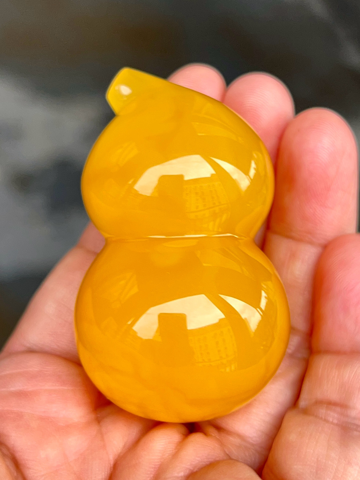 焦皮料鸡油红立体葫芦