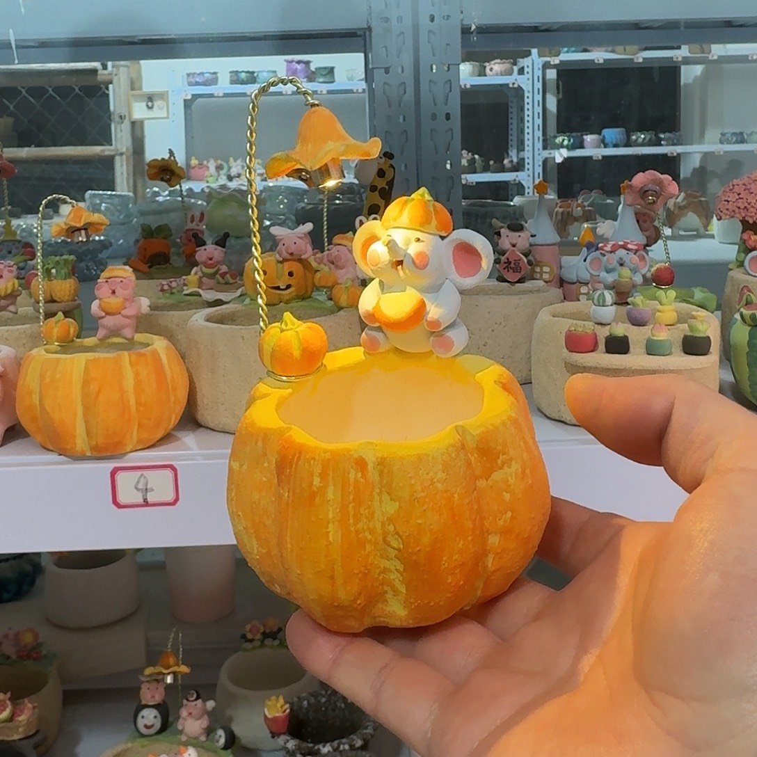 厂家直销手工花盆摆件