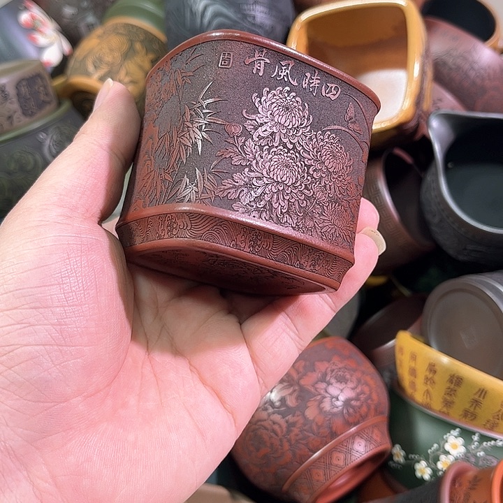 茶杯紫砂全手工紫砂主人杯