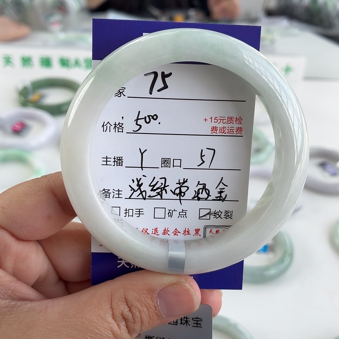 翡翠未镶嵌手镯57
