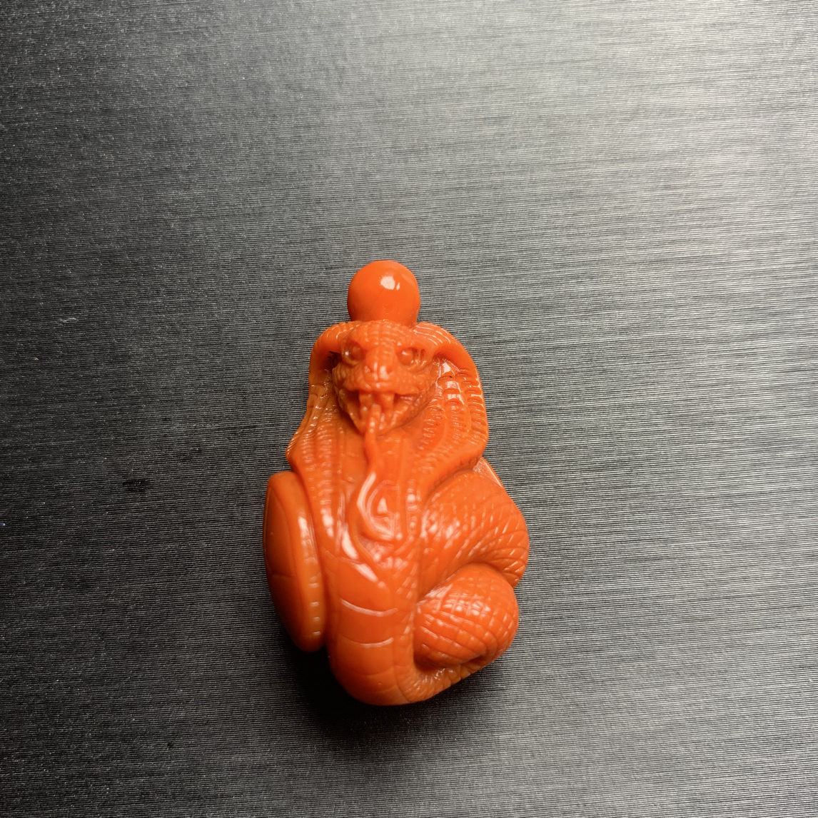 南红玛瑙生肖色吊坠21×36