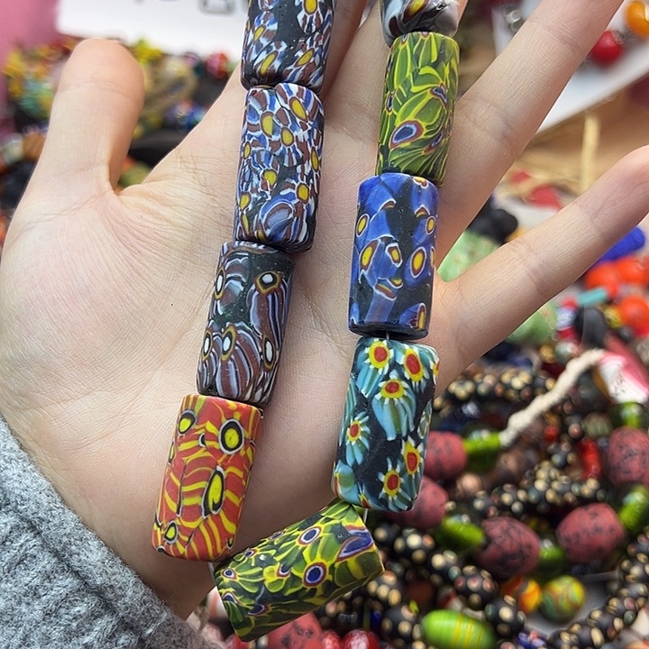 琉璃毛衣链尼泊尔琉璃千花管管