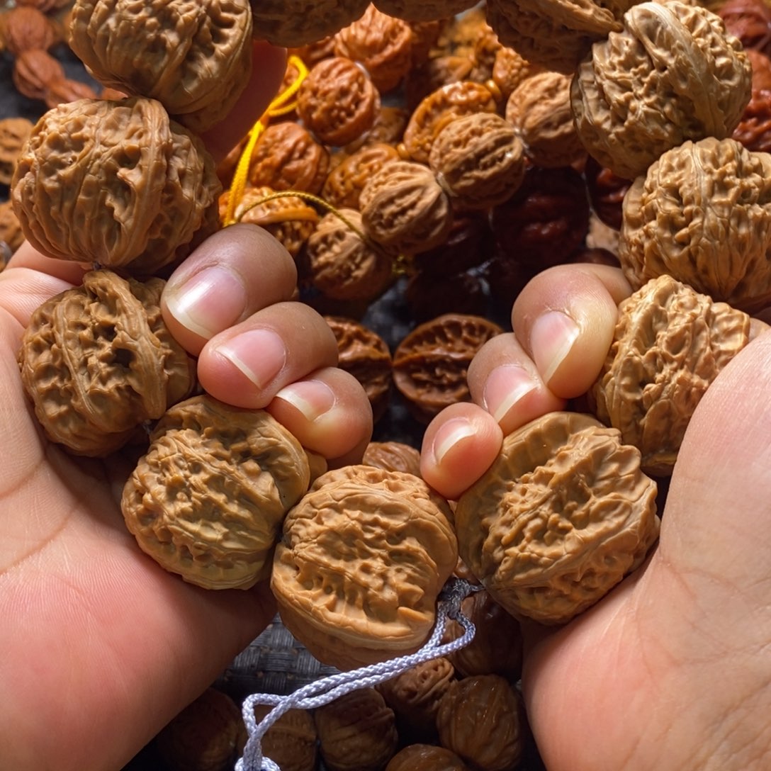 吊坠文玩核桃白狮子