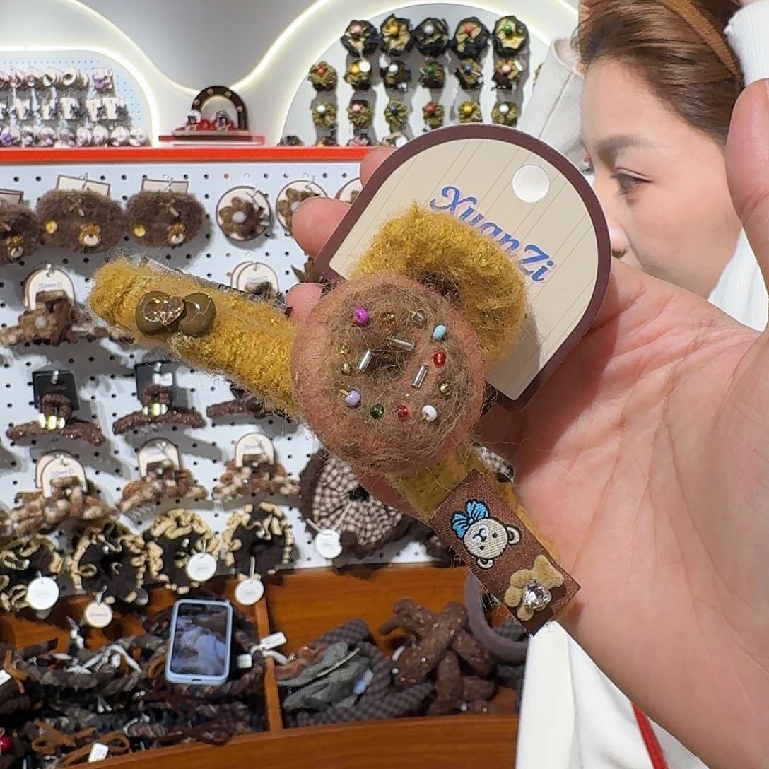 布艺非金属甜甜圈抓夹