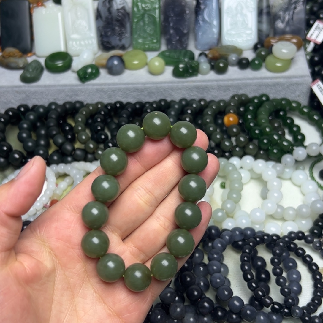 和田玉（青玉）未镶嵌手串