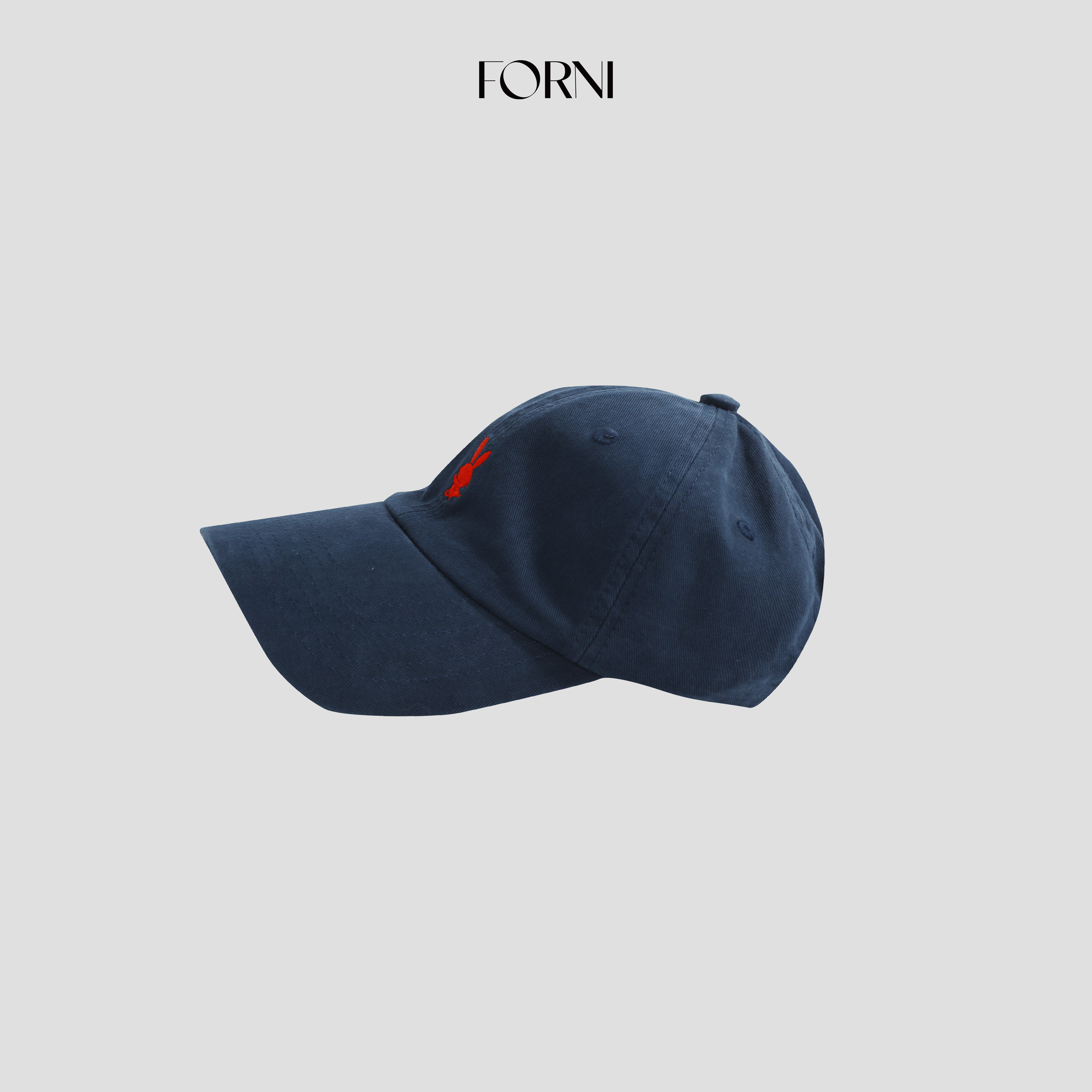 FORNI 兔子刺绣鸭舌帽