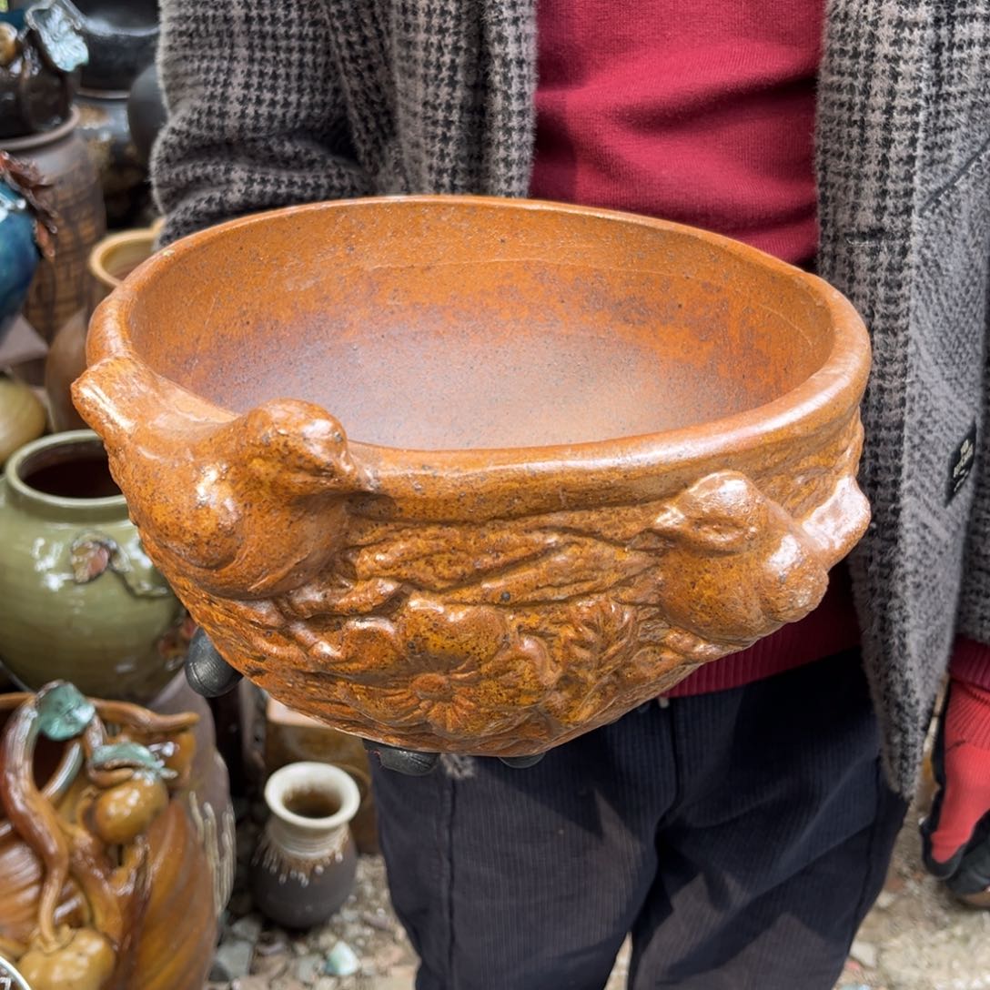 红陶高14口26有孔