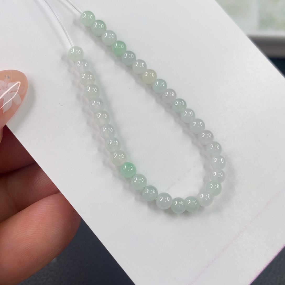 翡翠手链未镶嵌你**和翡翠散珠DIY手串多样性自发