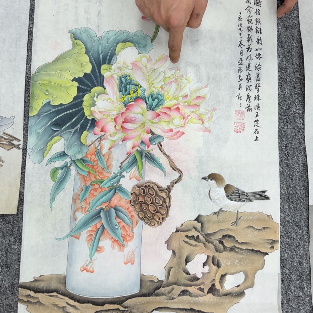 国画纯手绘字画宣纸