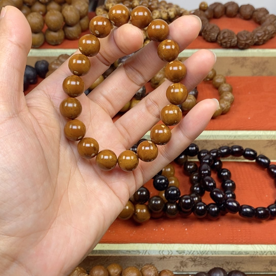 紫金鼠手串用****611黄皮光珠