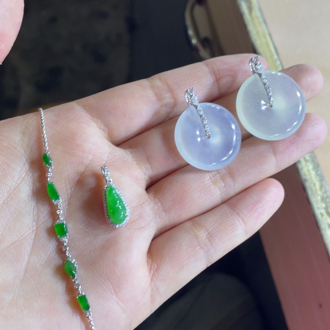 翡翠未镶嵌颈饰天然翡翠平安扣裸石