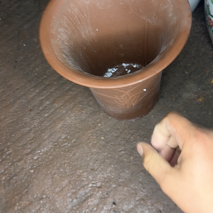 红陶微瑕花盆处理来啦