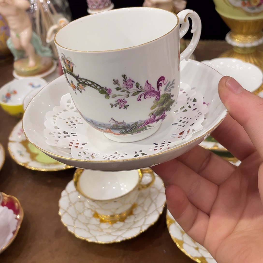 瓷片中古一等岸边风景