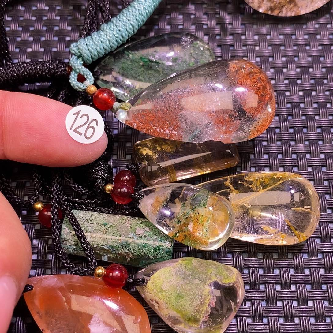 花***子未镶嵌吊坠(不含链)水晶