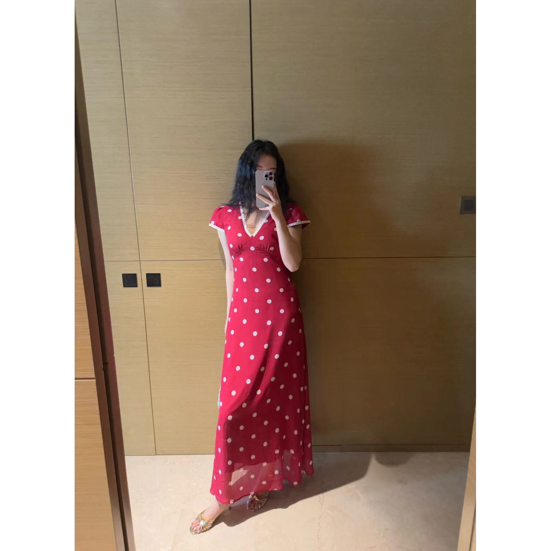 YJR菱镜 法式气质显瘦时尚百搭休闲连衣裙YJR1184