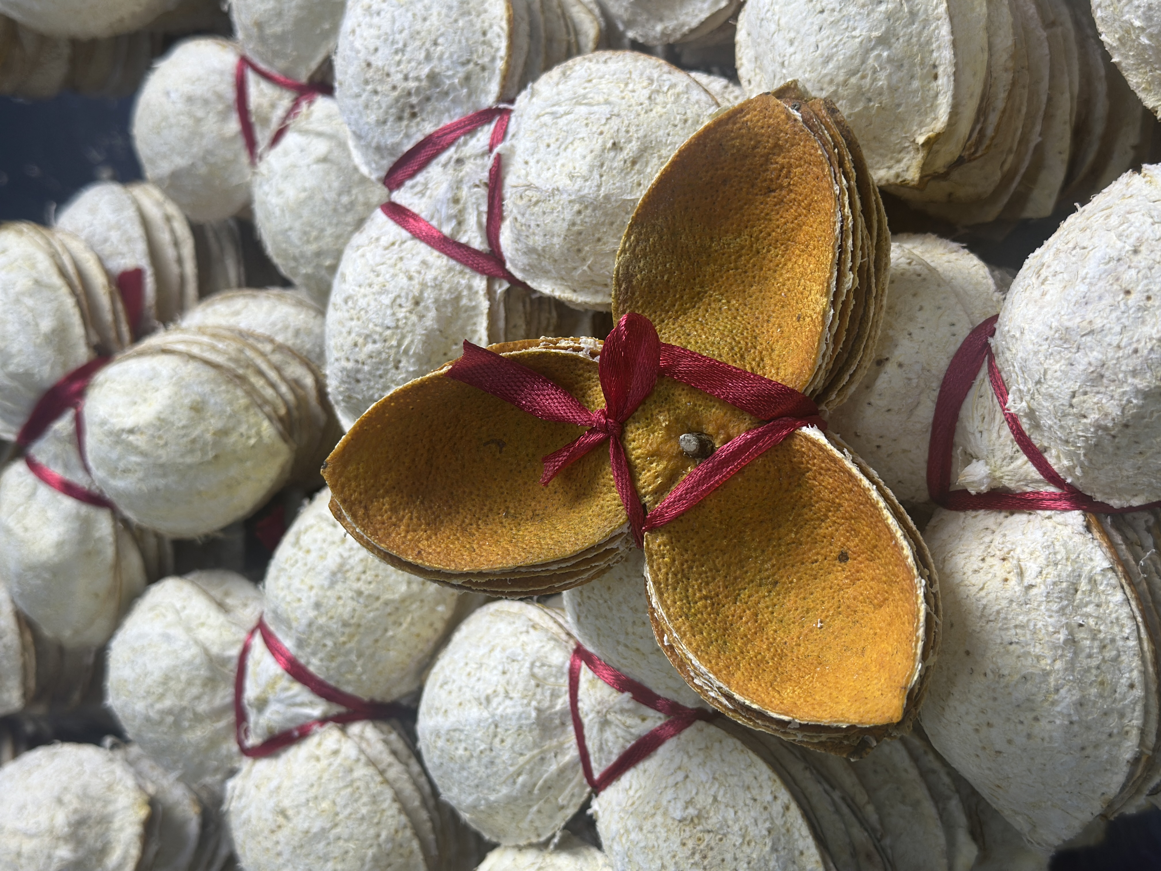 2025年天马圈枝大红扎皮陈皮，柑香浓郁油包饱满