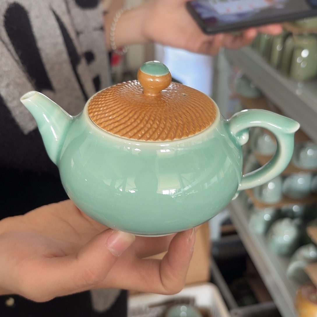 龙泉云间青瓷小米茶器