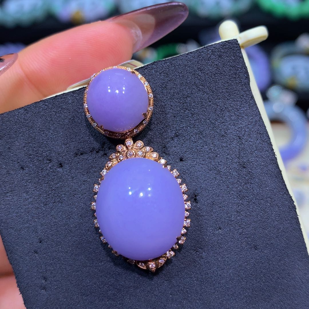 翡翠18K金镶嵌手链