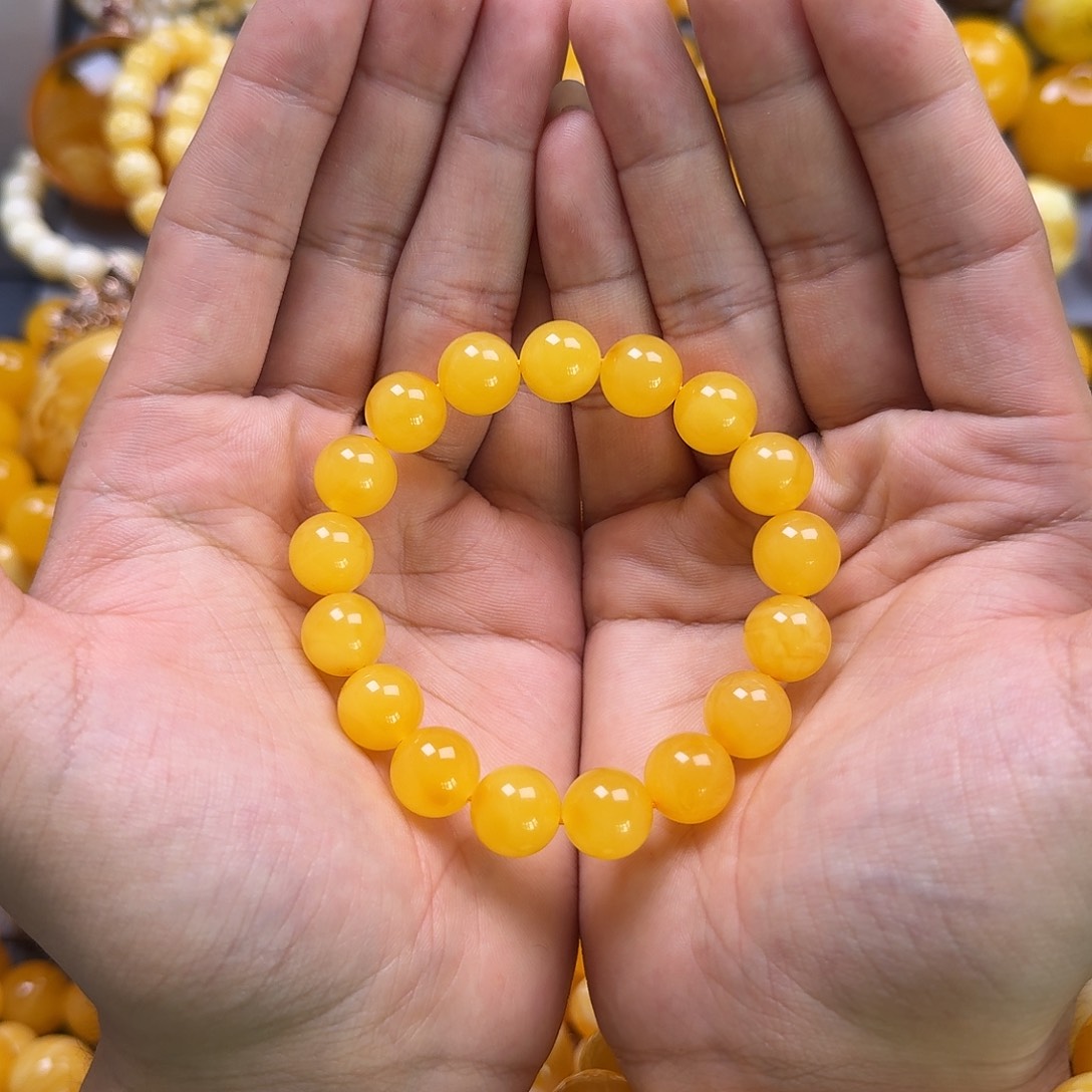 未镶嵌琥珀珠宝奇石12mm