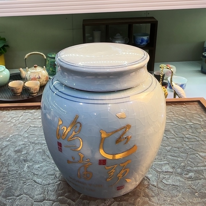 青花瓷器茶具茶叶罐个人杯