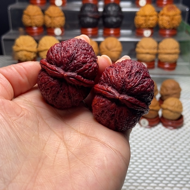 文玩核桃把件6雷鼓双筋锤