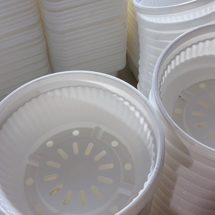 树脂白聚宝盆口20高9一组5