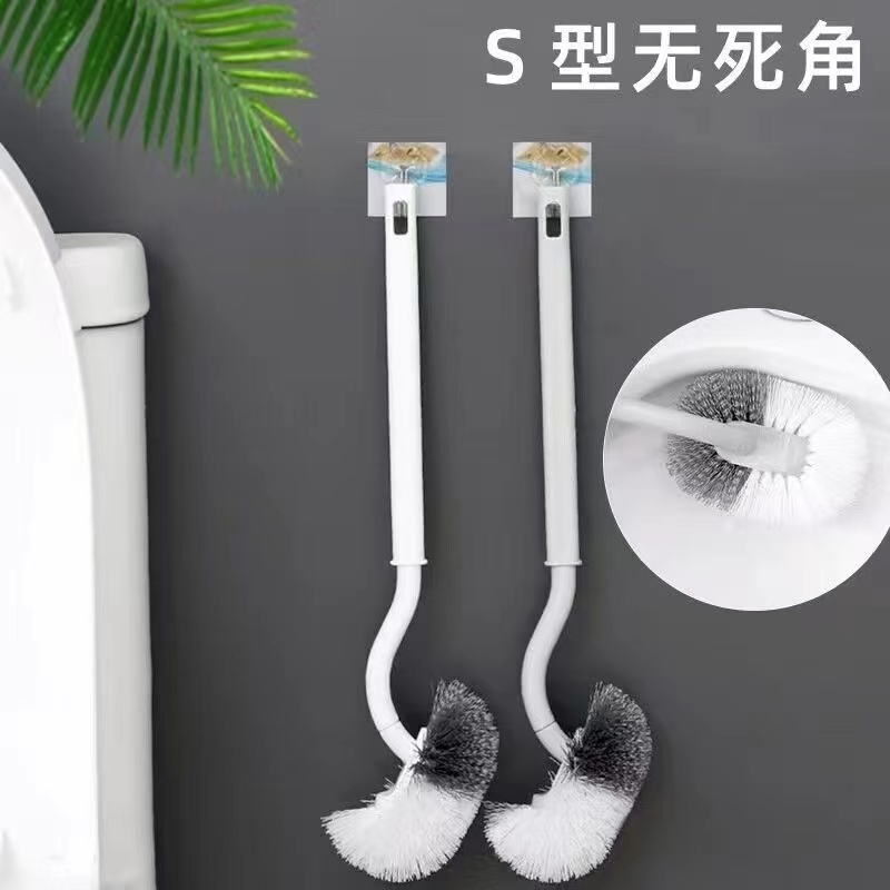 2个马桶刷卫生间家用洗厕所刷子洁厕刷长柄