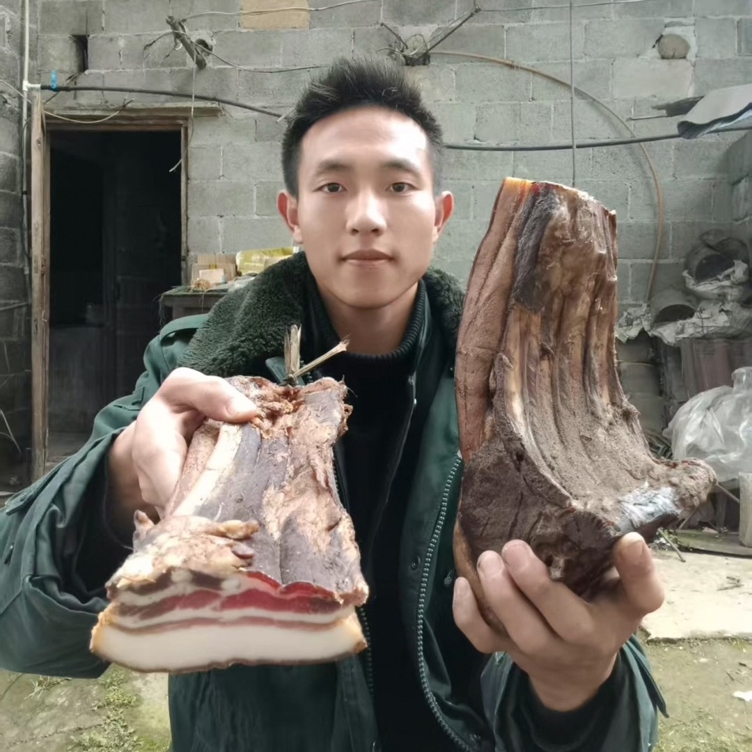 【班长代卖】农户自养土猪腊肉 散装称重，介意勿拍