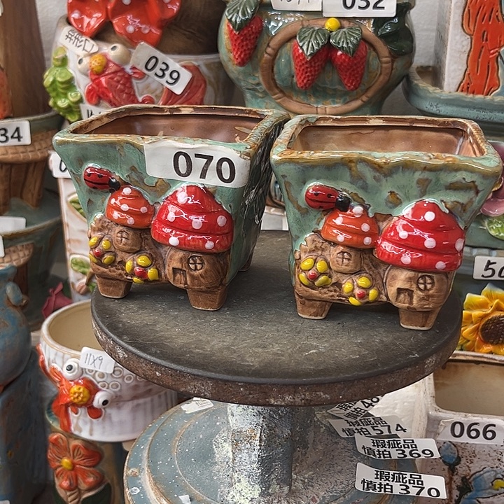 粗陶材质多肉花盆