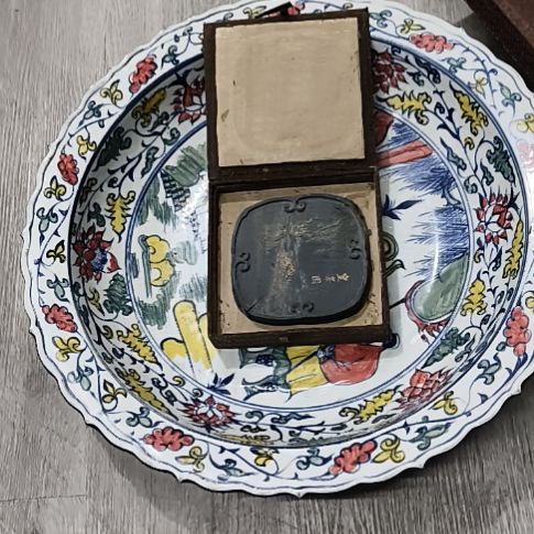 杯楊*陶瓷摆件不固定一件有老裂