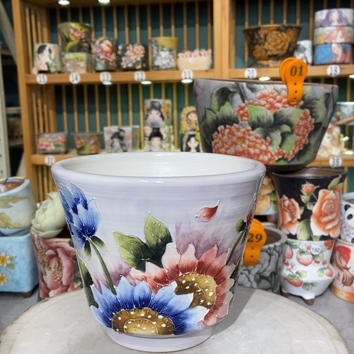 红陶景德镇艺术手绘作品