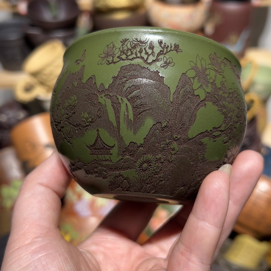 紫砂茶杯宜兴紫砂主人杯