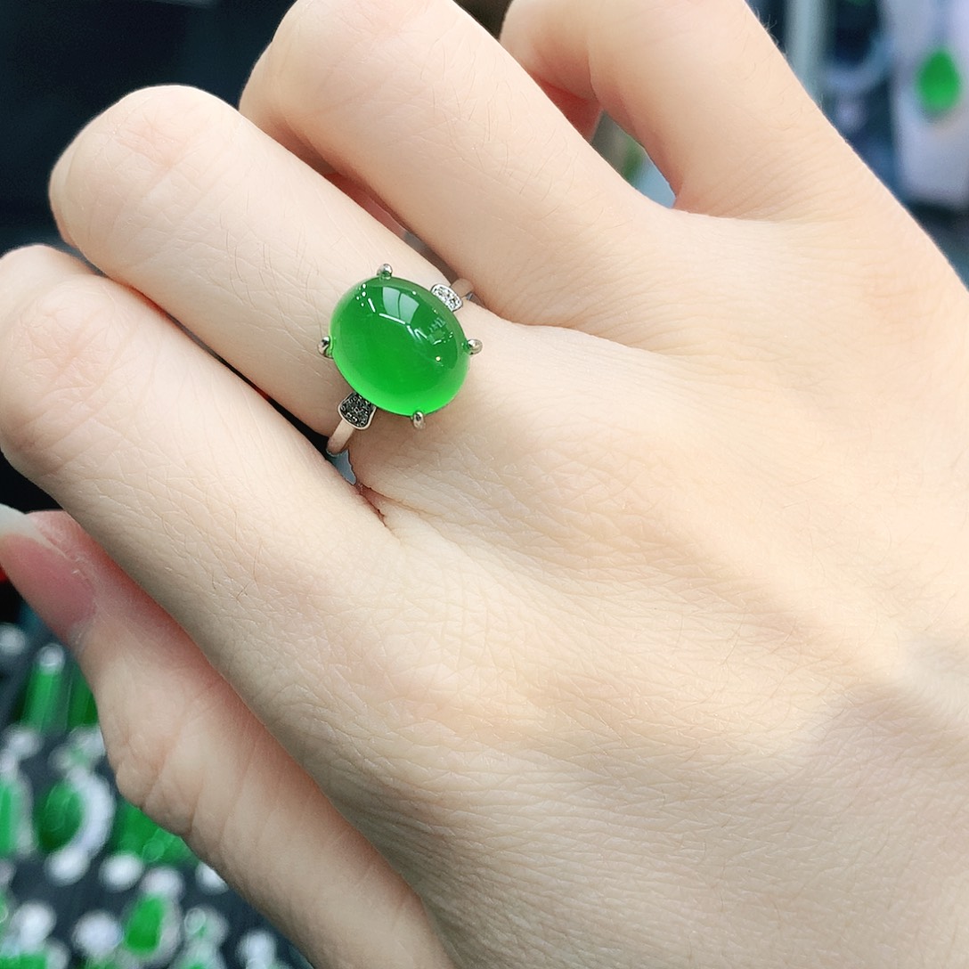 银S925镶嵌戒指玛瑙/玉髓