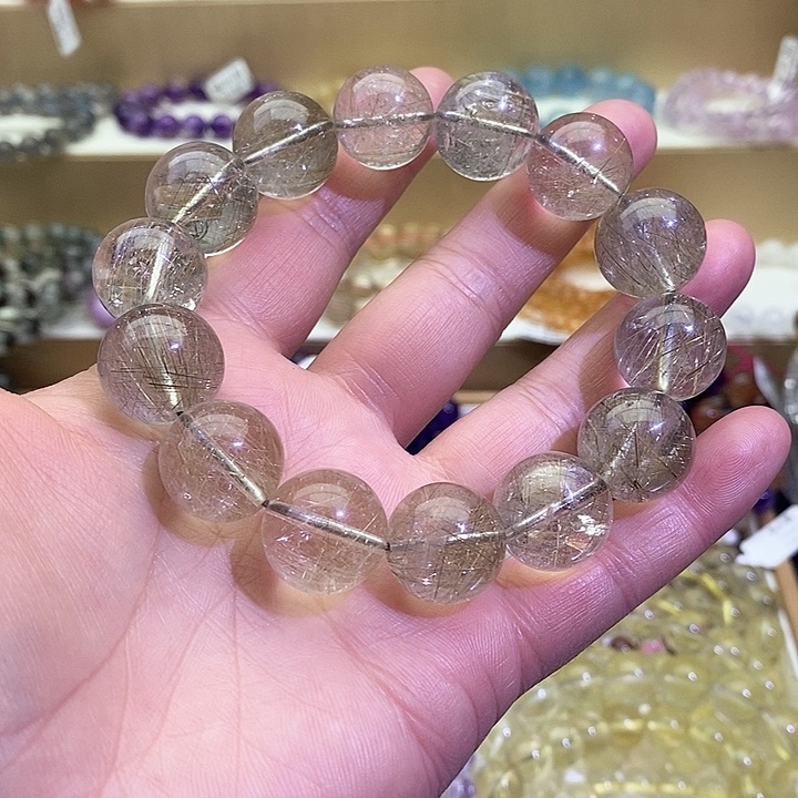 水晶手链未镶嵌银发晶15+