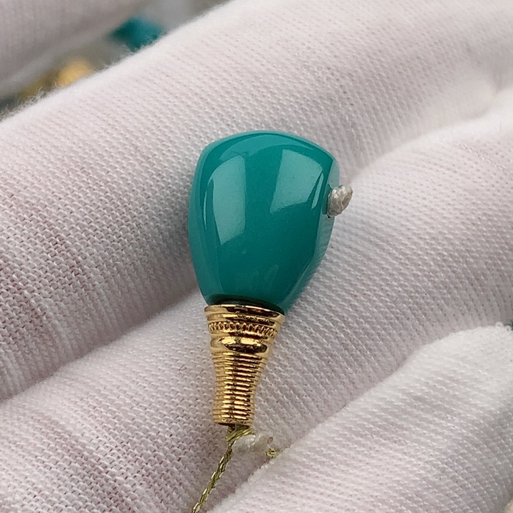 【闪购商品】绿松石直径10.018K金镶嵌