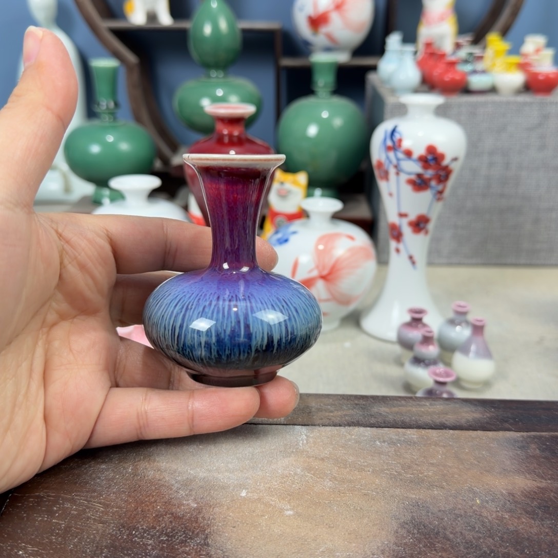 陶瓷手工小花器摆件