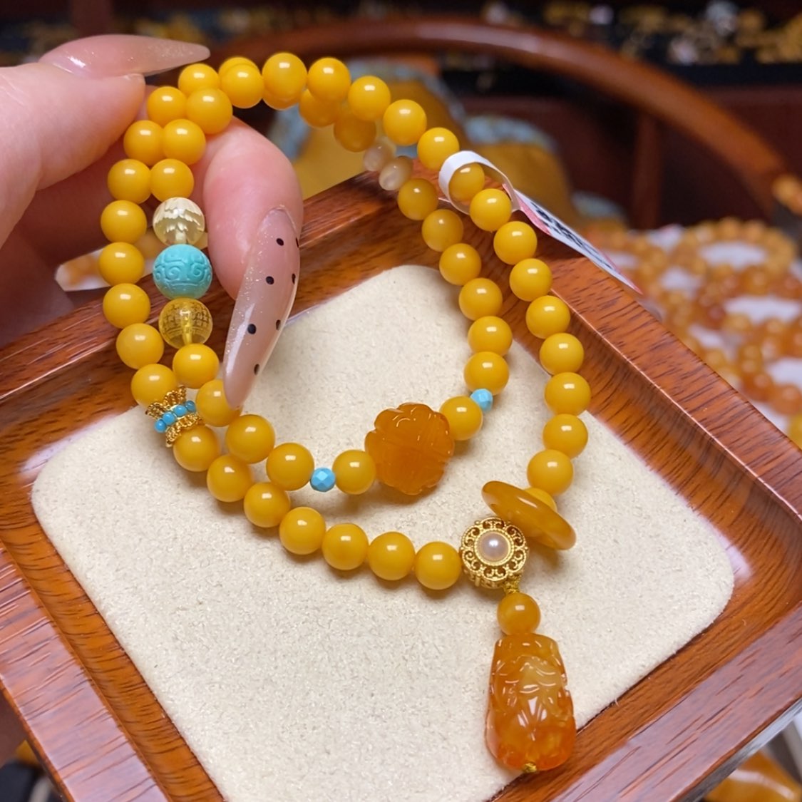 【闪购商品】蜜蜡手链未镶嵌手串