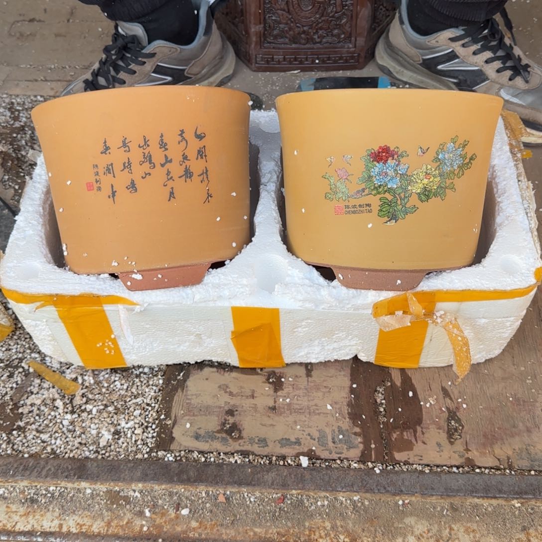 紫砂花盆口径17.13口径