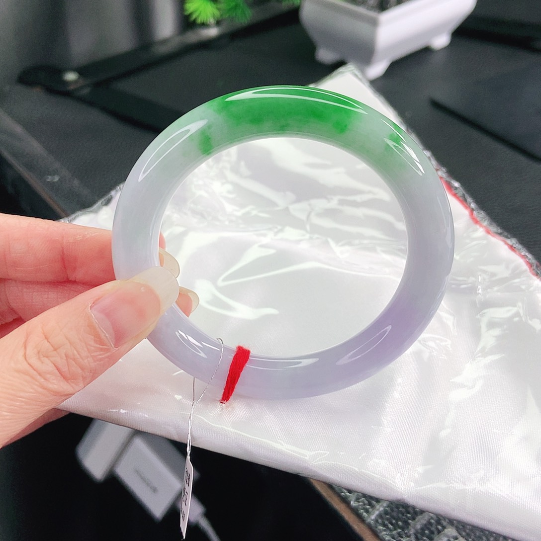 未镶嵌手镯翡翠57圆条