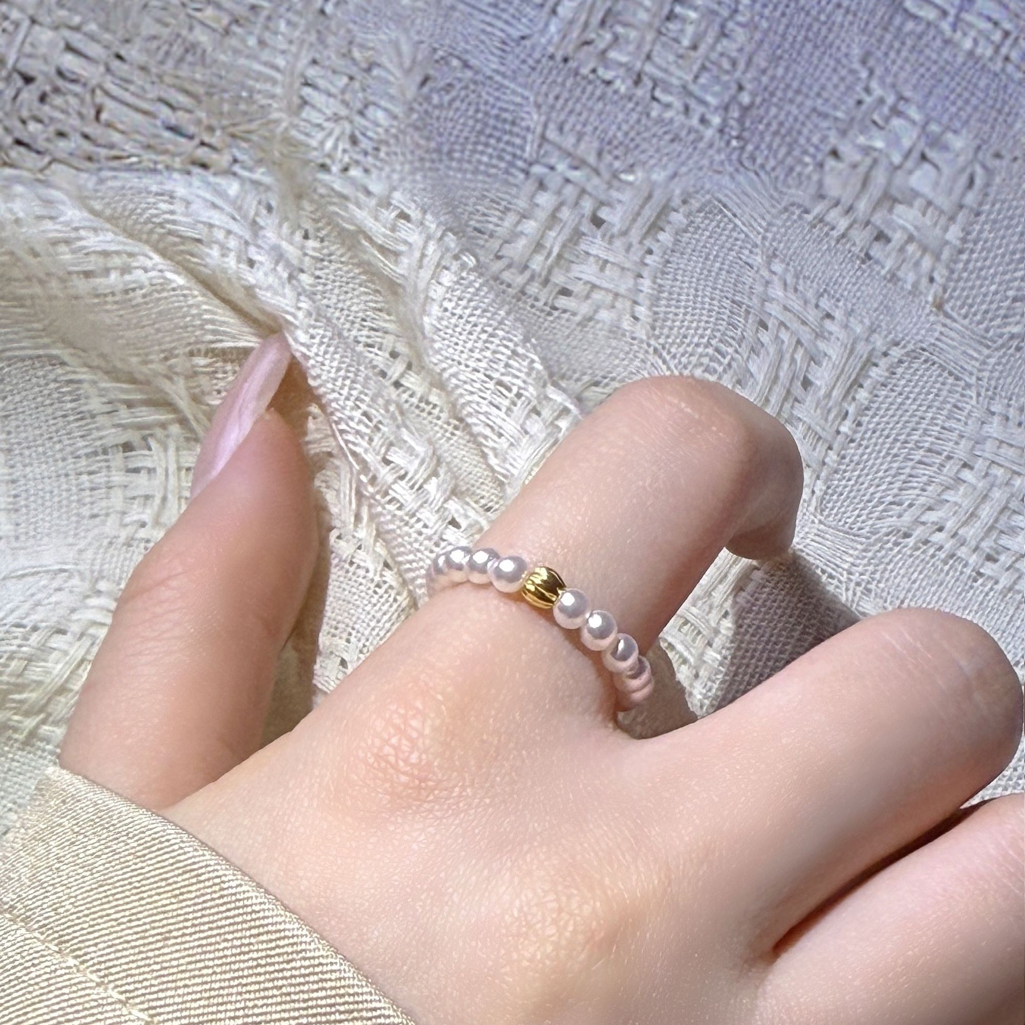 钛钢锆石戒指 小九饰品集戒指