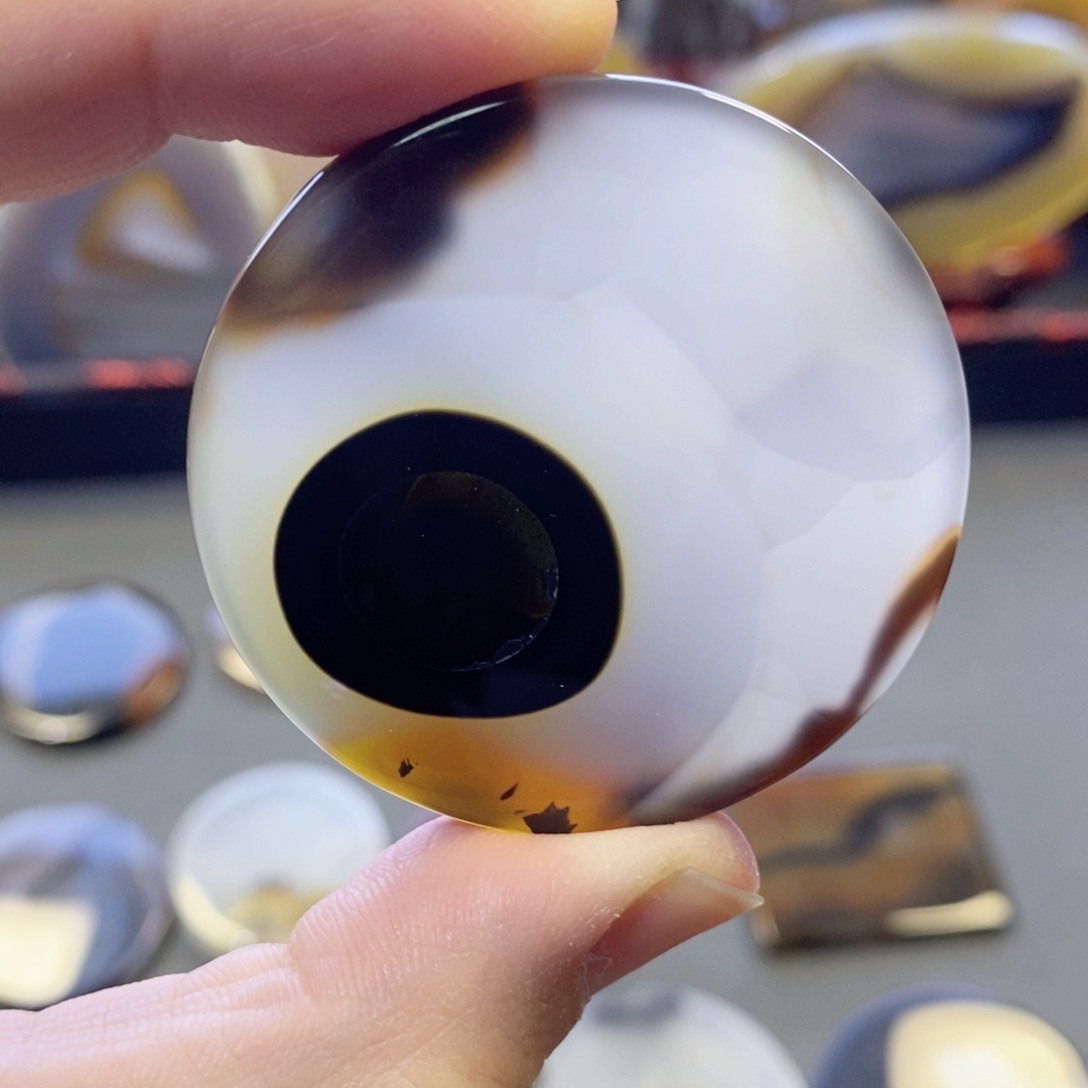 玛瑙/玉髓颈饰未镶嵌编号34瑕疵