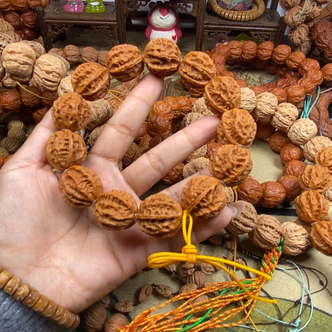 景***岗吊坠文玩核桃龙脊八棱文玩核桃