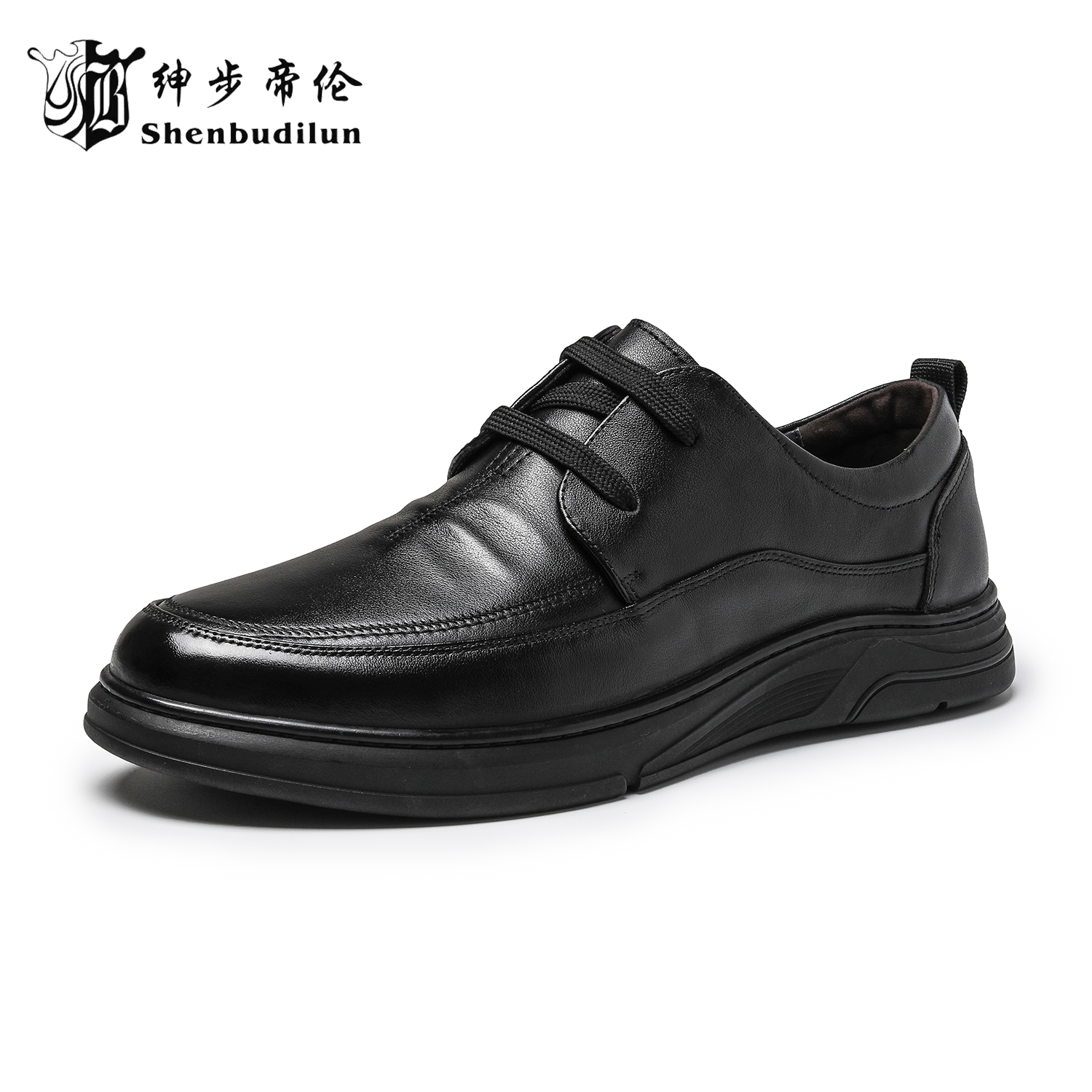 绅步帝伦9837四季通用休闲皮鞋秋季商务皮鞋休闲鞋舒适欧若智性风