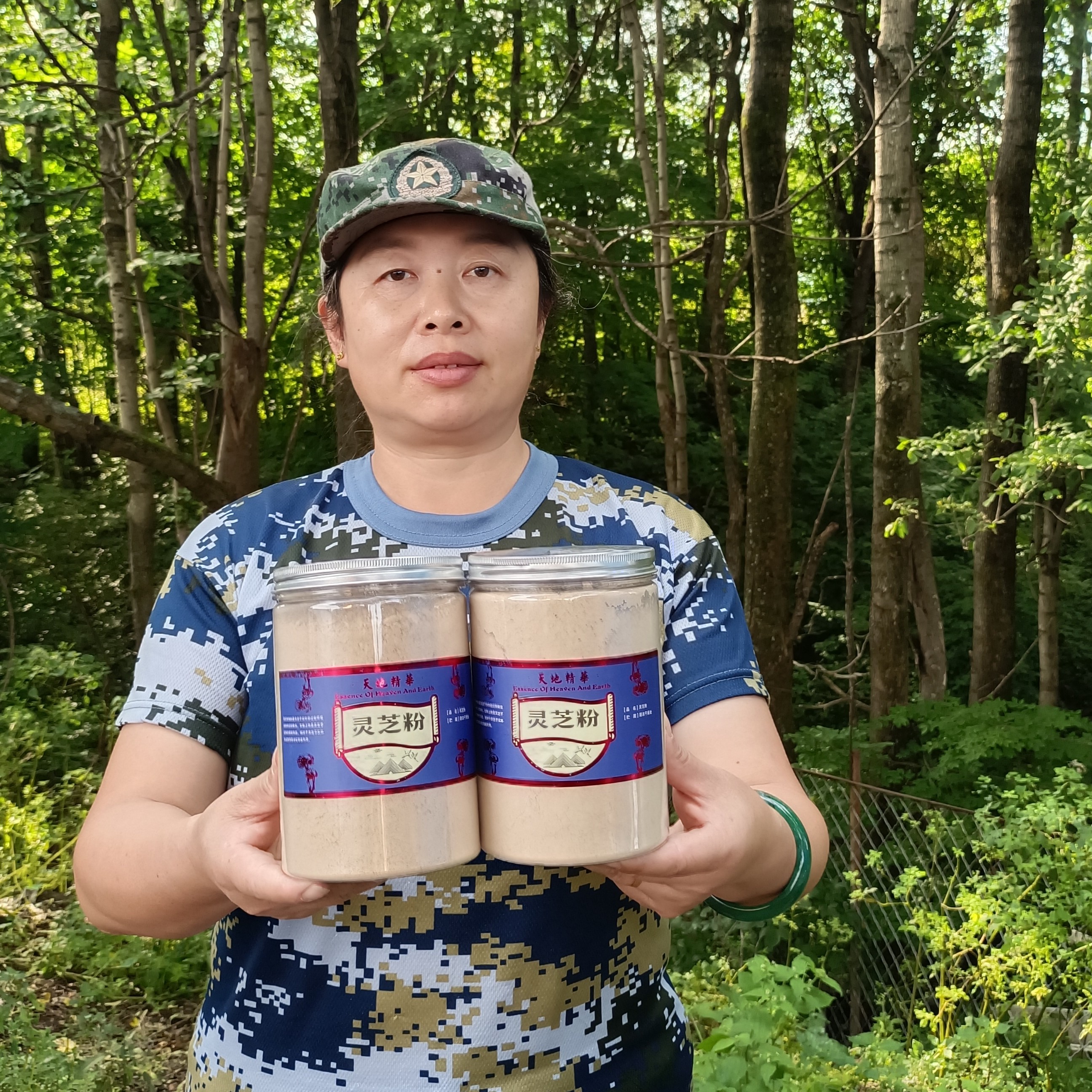 长白山深山灵芝松杉赤灵芝打粉