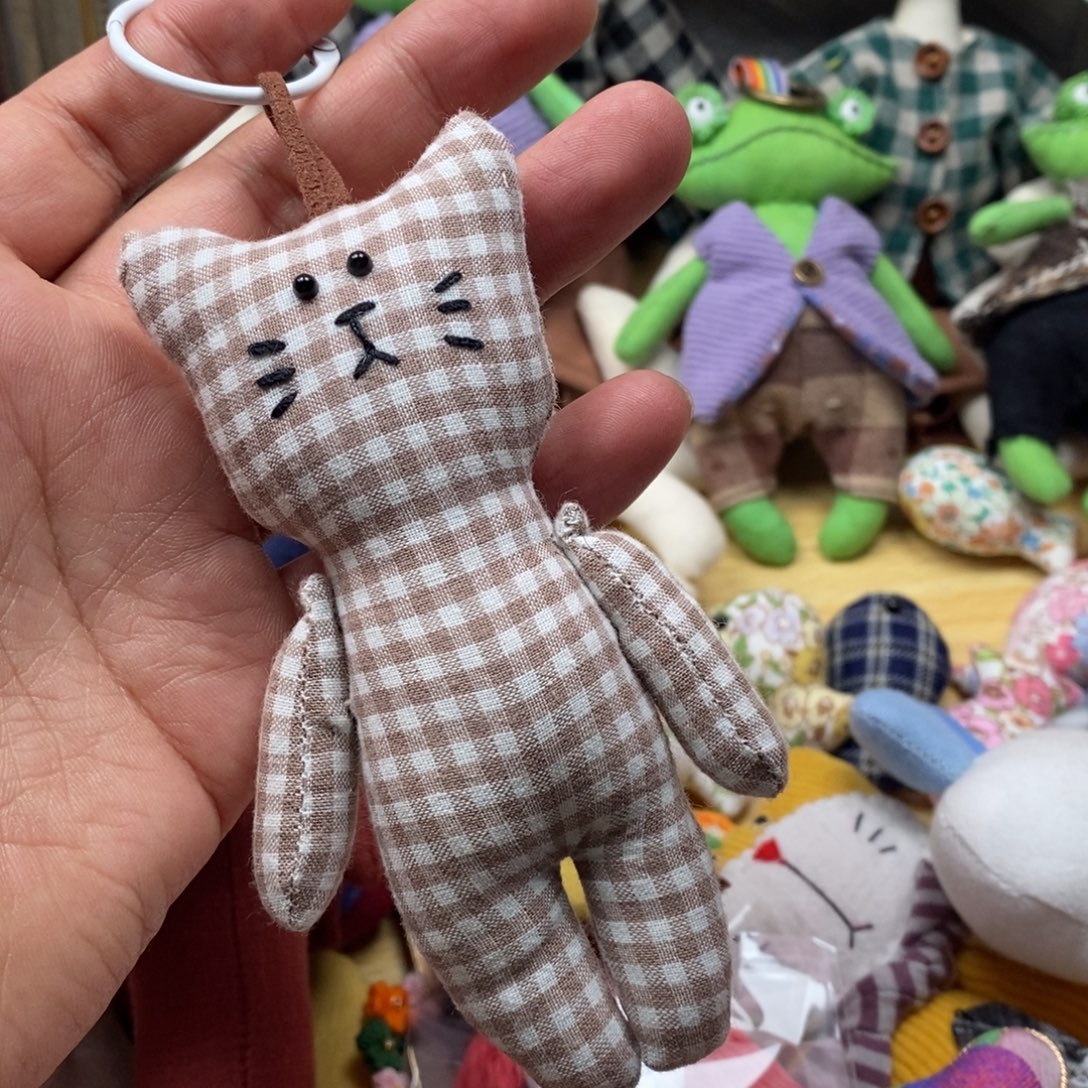 莱赛尔纤维猫咪挂件的